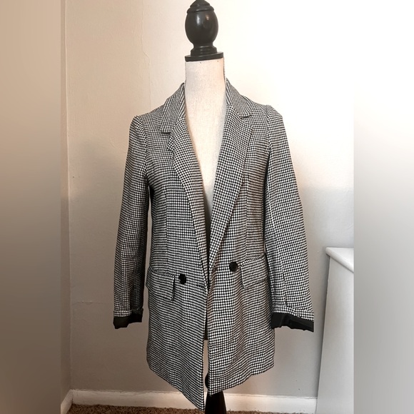 Forever 21 Houndstooth Fashion Jacket Size Small - Picture 1 of 12